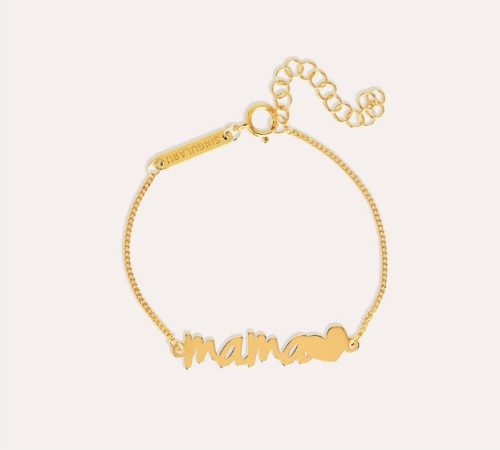 Pulsera Mama Heart plata de Ley banado en oro 18 Kt el corte ingles Merca2.es