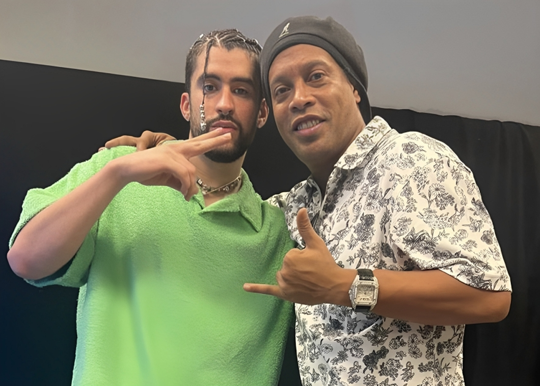 Ronaldinho protagonista del nuevo videoclip de Bad Bunny