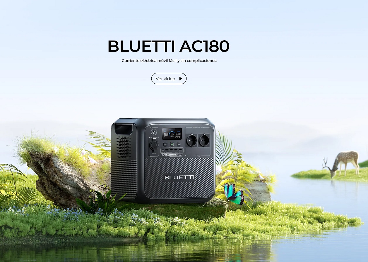 BLUETTI AC180, la nueva batería portátil de larga duración