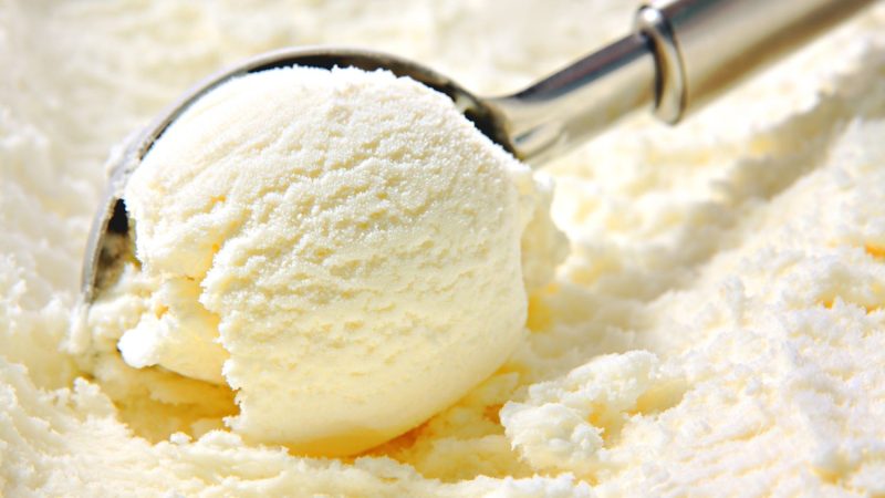 Helado de vainilla