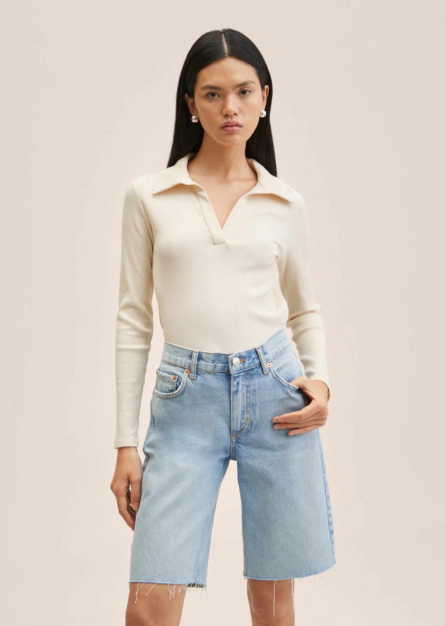 Bermudas vaqueras de Mango largas y frescas por menos de 10€ y disponibles en tallas grandes