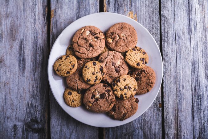 Galletas veganas con chocolate