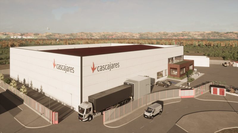Alfonso Jiménez: "Cascajares ha hecho una inversión de 10 millones en la nueva fábrica" 1 Merca2.es Imagen de la futura nueva fabrica Cascajares Merca2.es