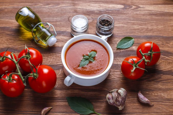 Ingredientes para el gazpacho