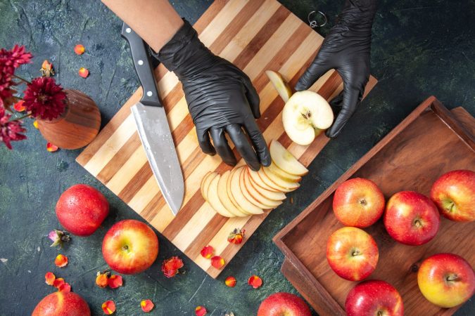 Prepara las manzanas