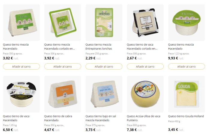 Variedades de Mercadona