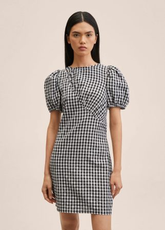 Vestido cuadros Mango Merca2.es