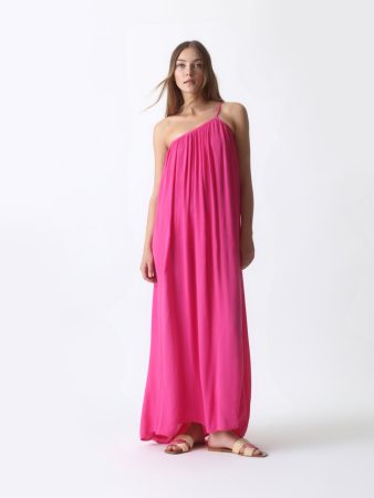 Vestido largo asimétrico