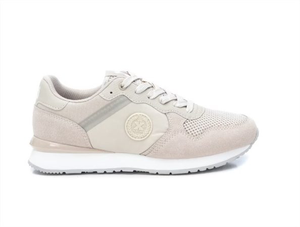 Zapatillas deportivas de mujer color blanco con cierre de cordon Merca2.es