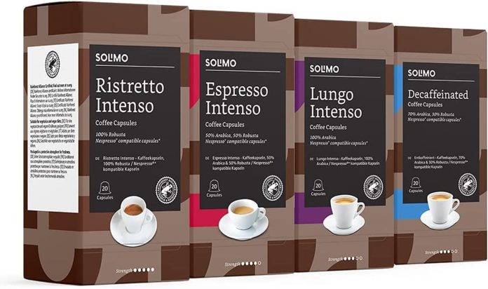 Amazon café cápsulas 80 Solimo