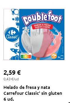 Carrefour apuesta por los celíacos en su marca blanca 1 Merca2.es Uno de los helados sin gluten de Carrefour