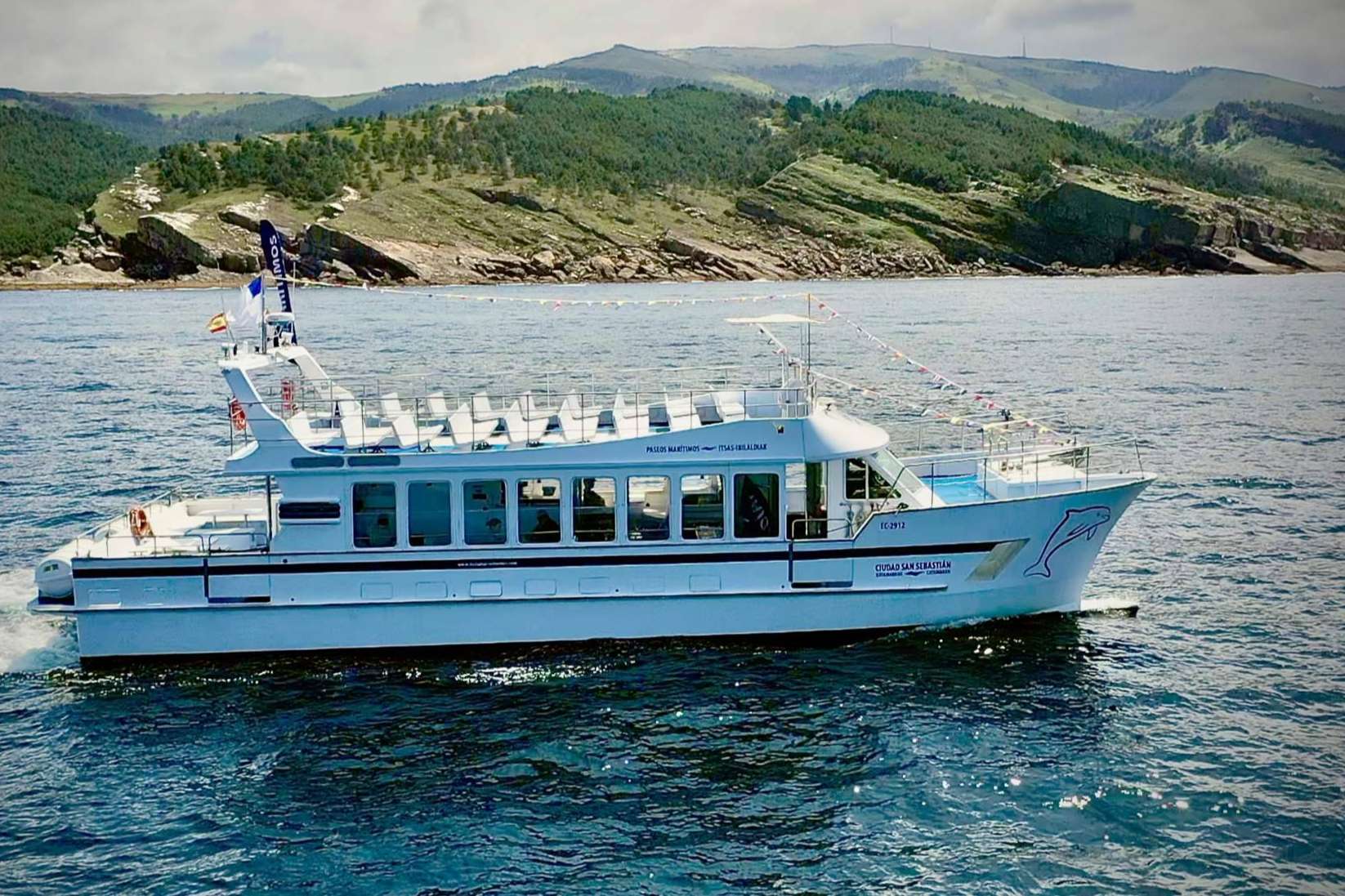 Una ruta por la costa con toda la información a golpe de click a bordo del Ciudad San Sebastian