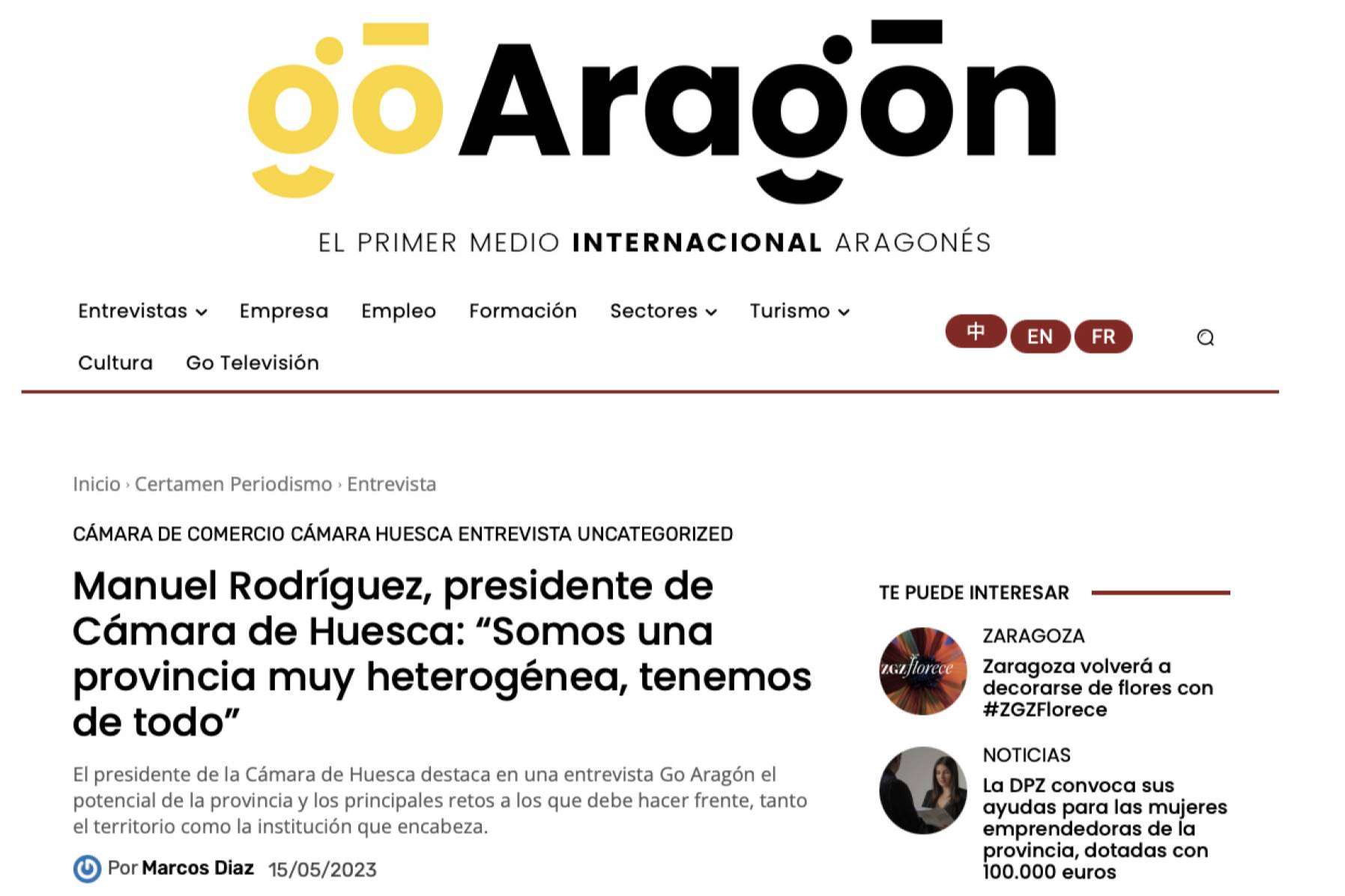 GoAragón cumple 2 años difundiendo Aragón internacionalmente