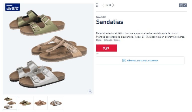 Las nuevas sandalias de Aldi que arrasan en el súper por 9,99 euros 40 Merca2.es Los materiales son lo mejor