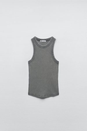 Camiseta gris Zara 3 Merca2.es