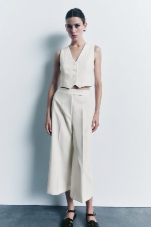Chaleco blanco Zara 1 1 Merca2.es