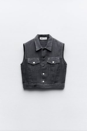 Chaleco denim Zara 2 Merca2.es