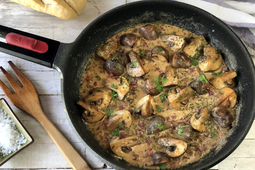 Champiñones a la crema, una deliciosa guarnición