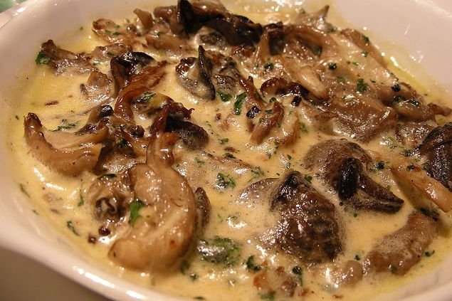 Los champiñones a la crema, una verdadera exquisitez
