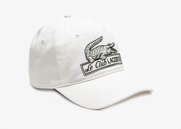 Gorra de mujer Lacoste con estampado de cocodrilo vintage el corte ingles