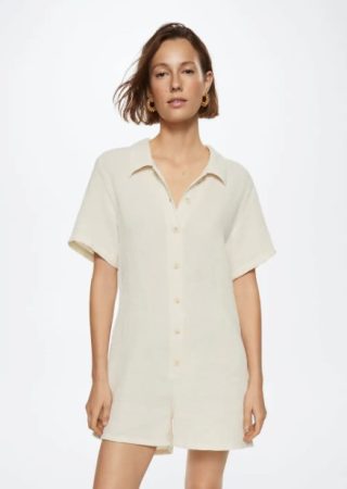 Las prendas imprescindibles de las rebajas de Mango Outlet por menos 25 euros 4 Merca2.es Vestido estampado manga abullonada de Mango