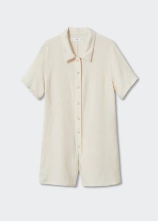 Las prendas imprescindibles de las rebajas de Mango Outlet por menos 25 euros 5 Merca2.es Mono algodón bambula de Mango