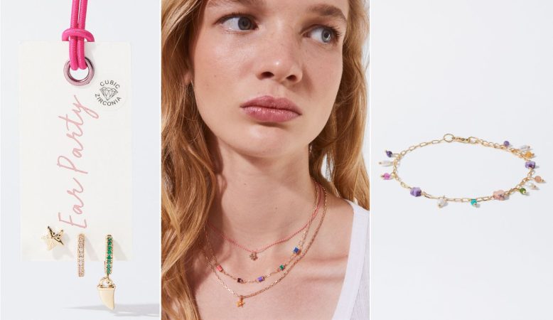 Pendientes, collares y tobillera de Parfois