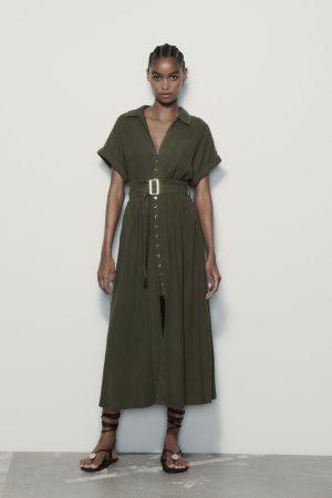 VESTIDO CAMISERO MIDI Merca2.es