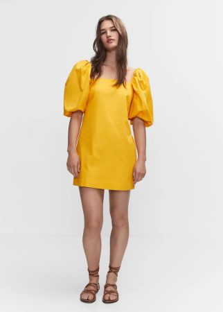 Vestido corto amarillo vestidos boda Mango Merca2.es