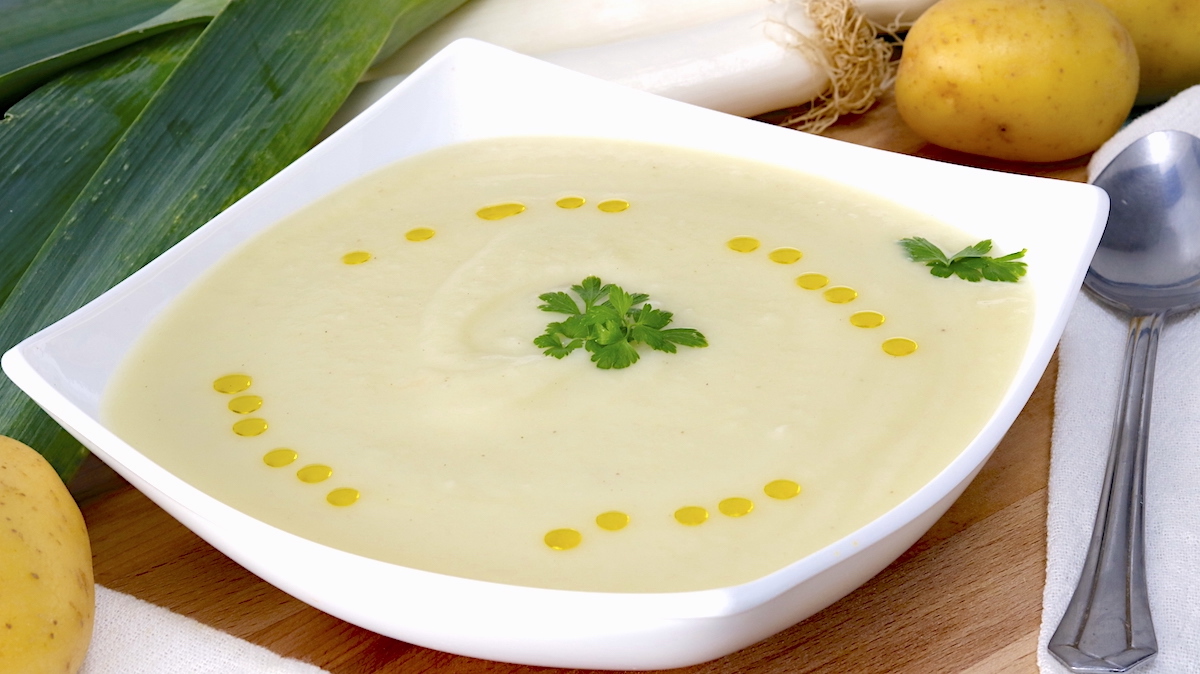 Vichyssoise, deliciosa, saludable y fresca sopa fría