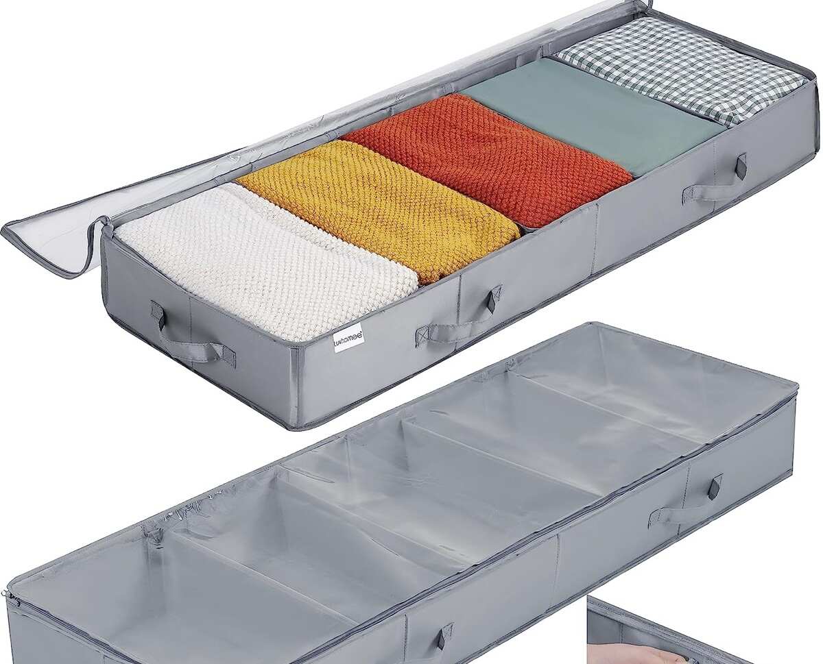 Juego De 8 Piezas Organizador De Armario Para Ropa , Caja De Almacenamiento  De Tela Plegable , Sistema Gris Lavable Cajas Organizadoras