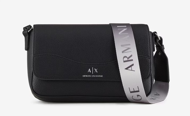 bolso bandolera logo armani exchange el corte ingles