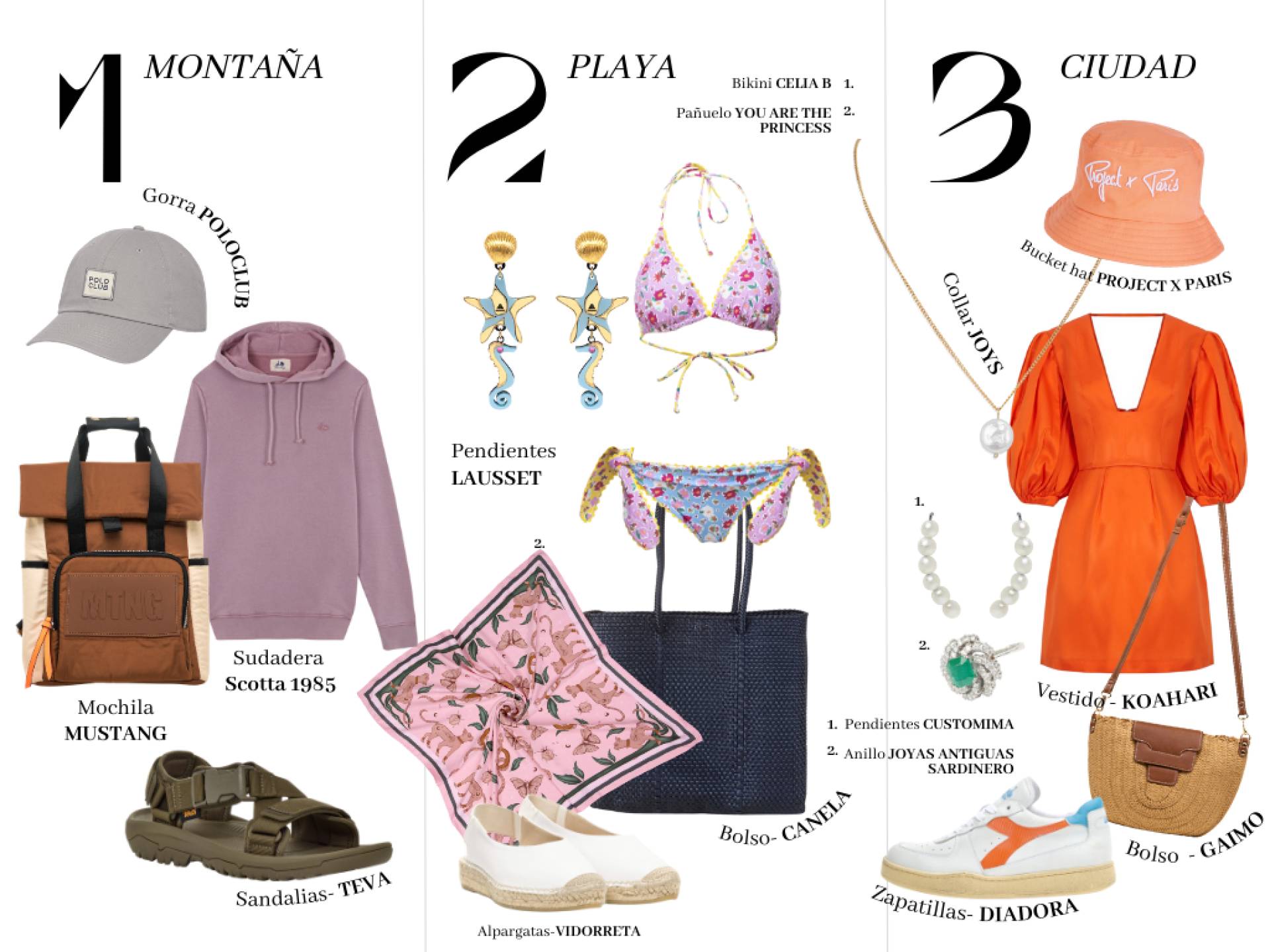 ¿Playa, montaña o ciudad? Básicos para la maleta perfecta estas vacaciones