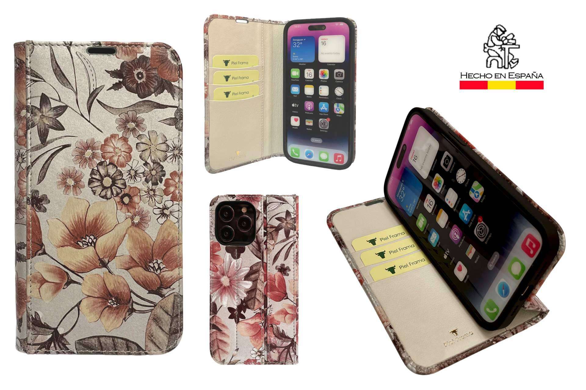 Colección verano 2023, fundas de piel estilo libro para iPhone 14 Pro y iPhone 14 Pro Max
