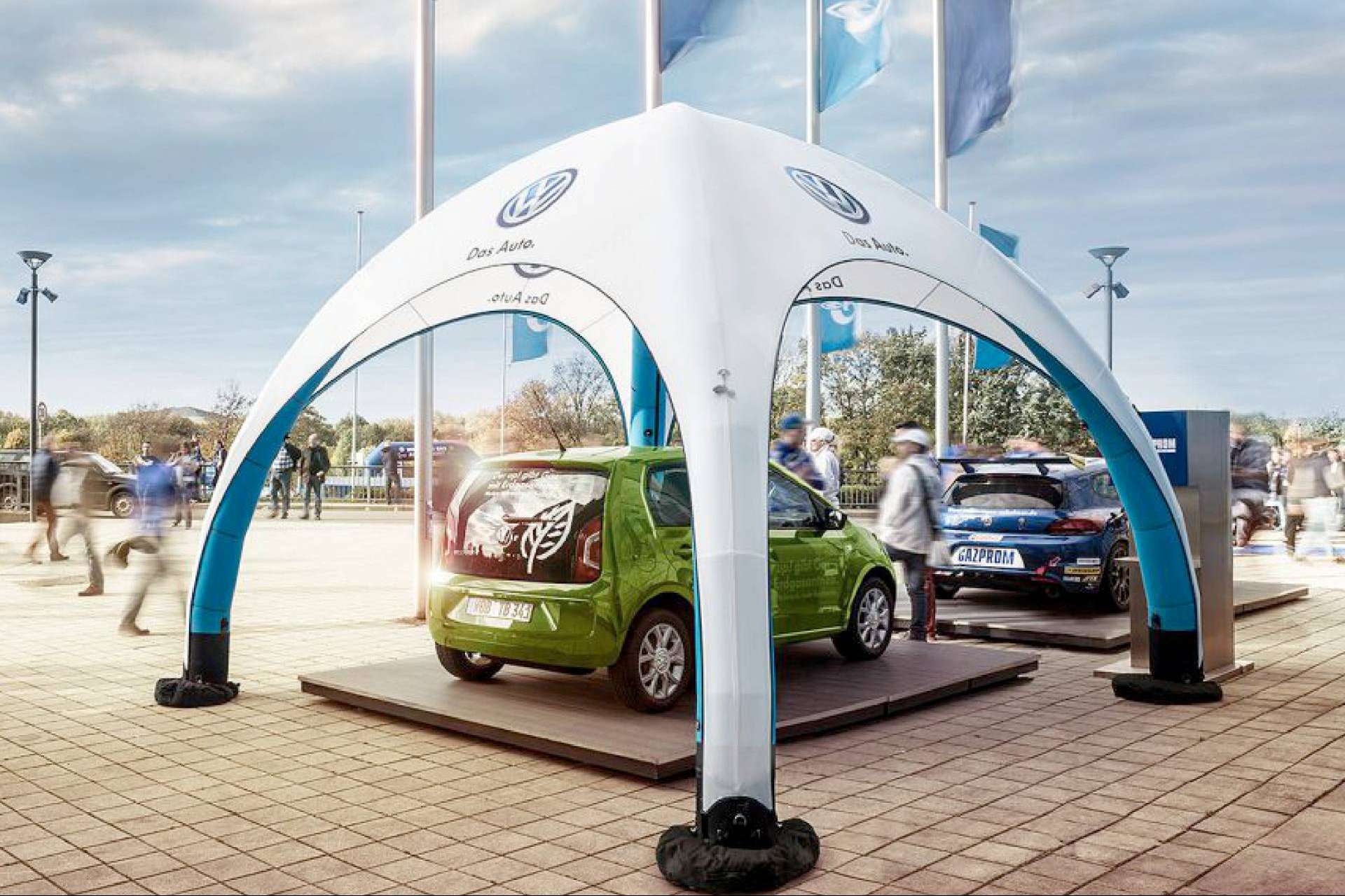 Acerca de las carpas hinchables en Olika Stands con acabados premium