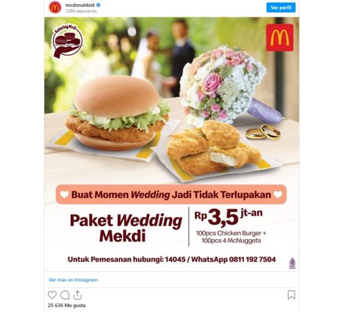 ¿Pedirías McDonald's para tu banquete de boda? Cada vez más gente lo hace y abarata costes 1 Merca2.es jhin Merca2.es