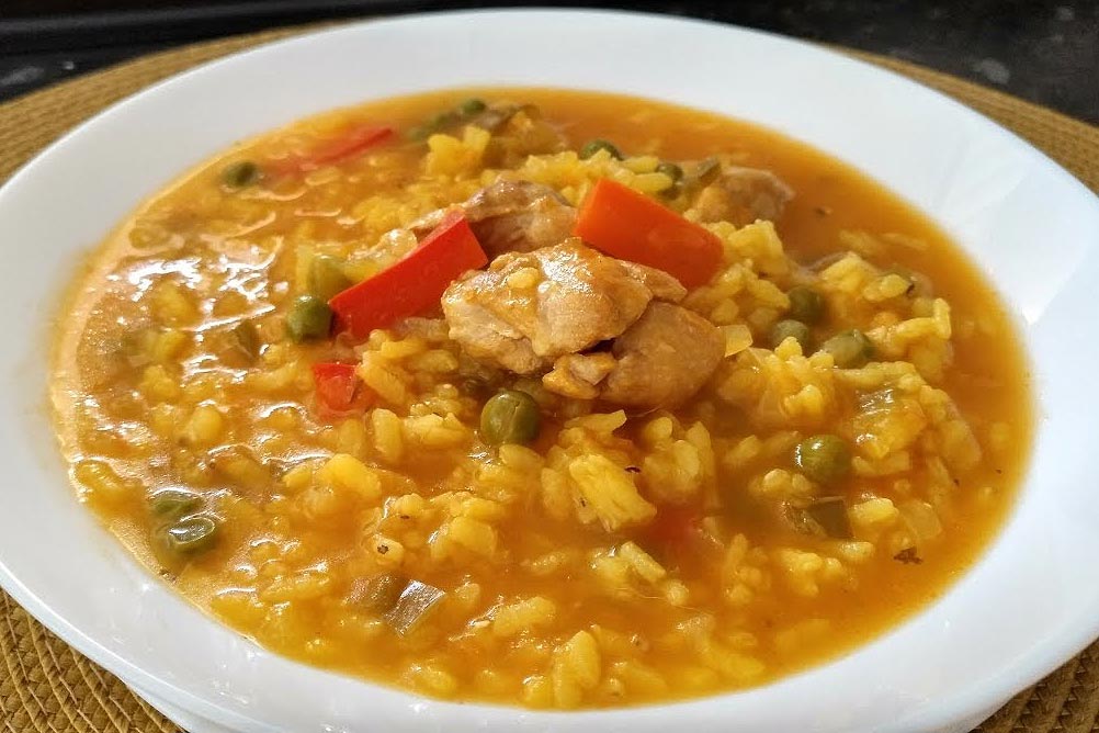 Receta de Arroz meloso de pollo