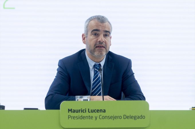 El presidente y consejero delegado de Aena, Maurici Lucena, presenta los resultados económicos de 2022,