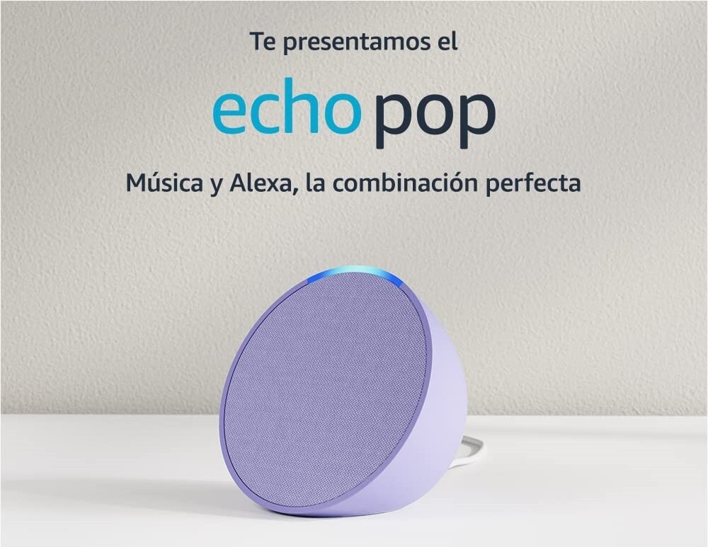 Escucha tu música favorita y controla tu hogar con el altavoz inteligente  de  con Alexa, su Echo Pop