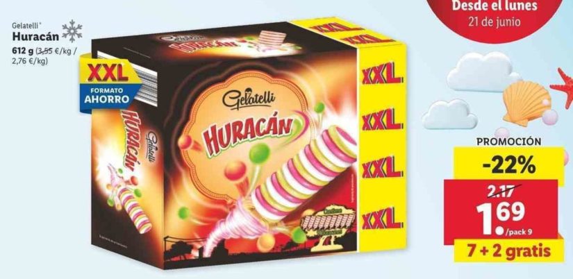 Estos son los mejores helados de supermercado, según la OCU 1 Merca2.es gelatelli huracan 612g large Merca2.es