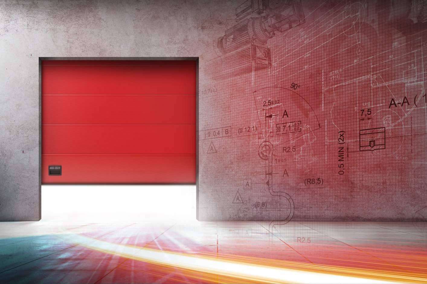 Las puertas seccionales de ASSA ABLOY ofrecen funcionalidad, seguridad y aislamiento para instalaciones industriales