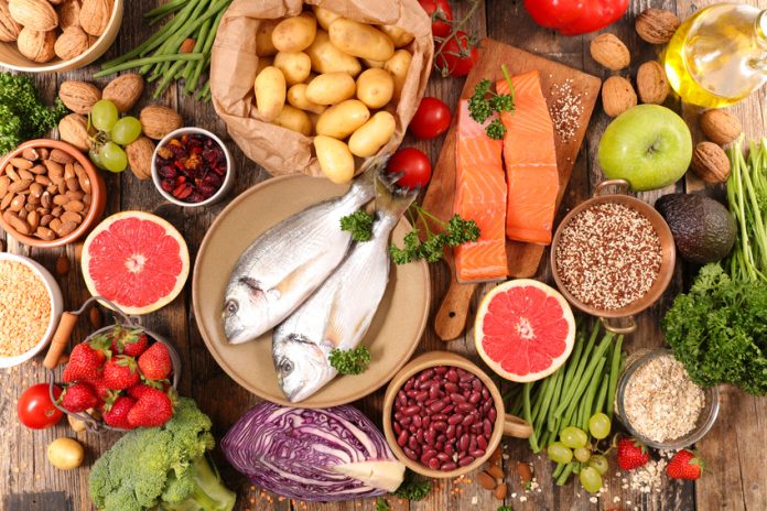 selection of healthy food