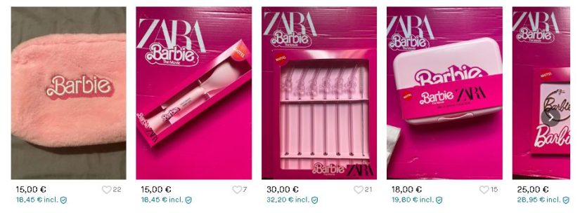 Productos de Barbie en reventa por Vinted