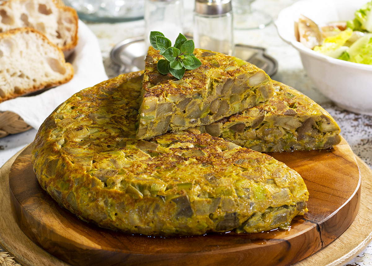 Exótica receta de tortilla de berenjenas y sin patatas digna de los mejores chefs