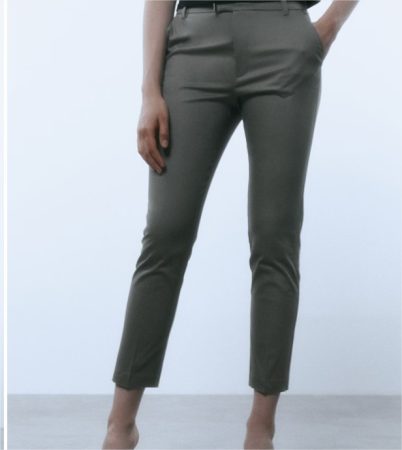 Pantalones elegantes de El Corte Inglés perfectos para asistir a eventos de otoño 4 Merca2.es Pantalón satén básico en Kaki