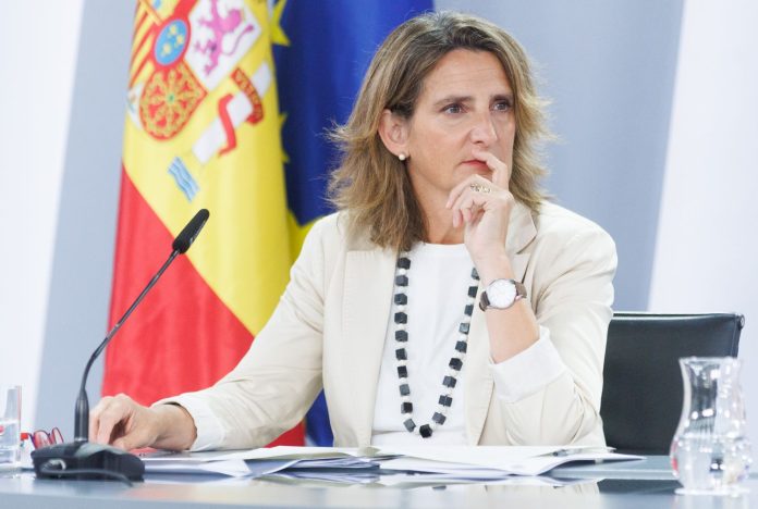 La vicepresidenta tercera del Gobierno y ministra para la Transición Ecológica y Reto Demográfico en funciones, Teresa Ribera