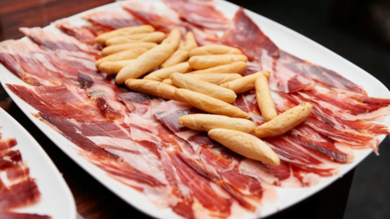 La grasa varía según el jamón