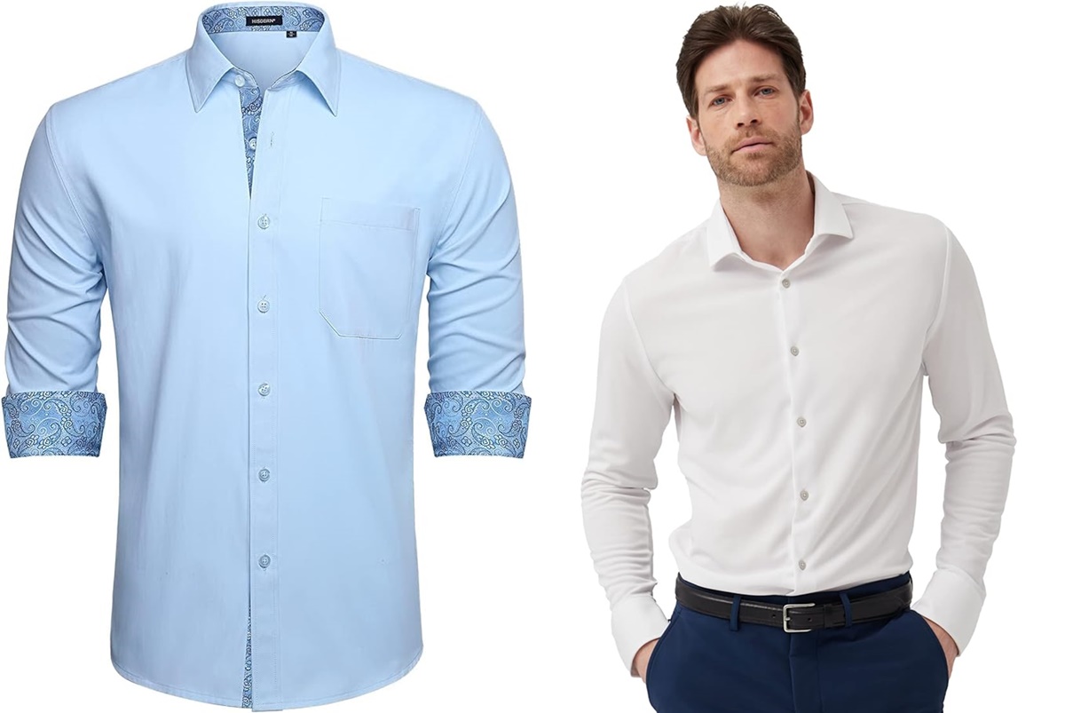 Amazon camisas elegantes oficina