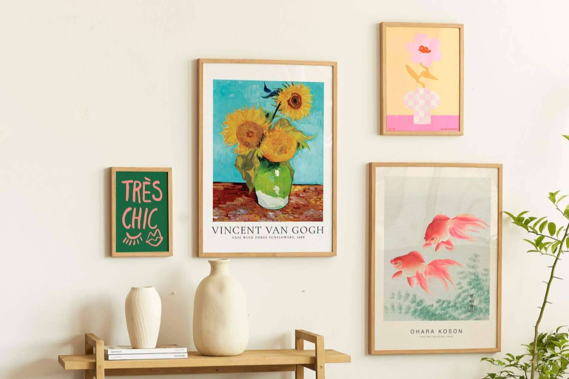 Cuadros y láminas retro chic. Artesta y las últimas tendencias en decoración