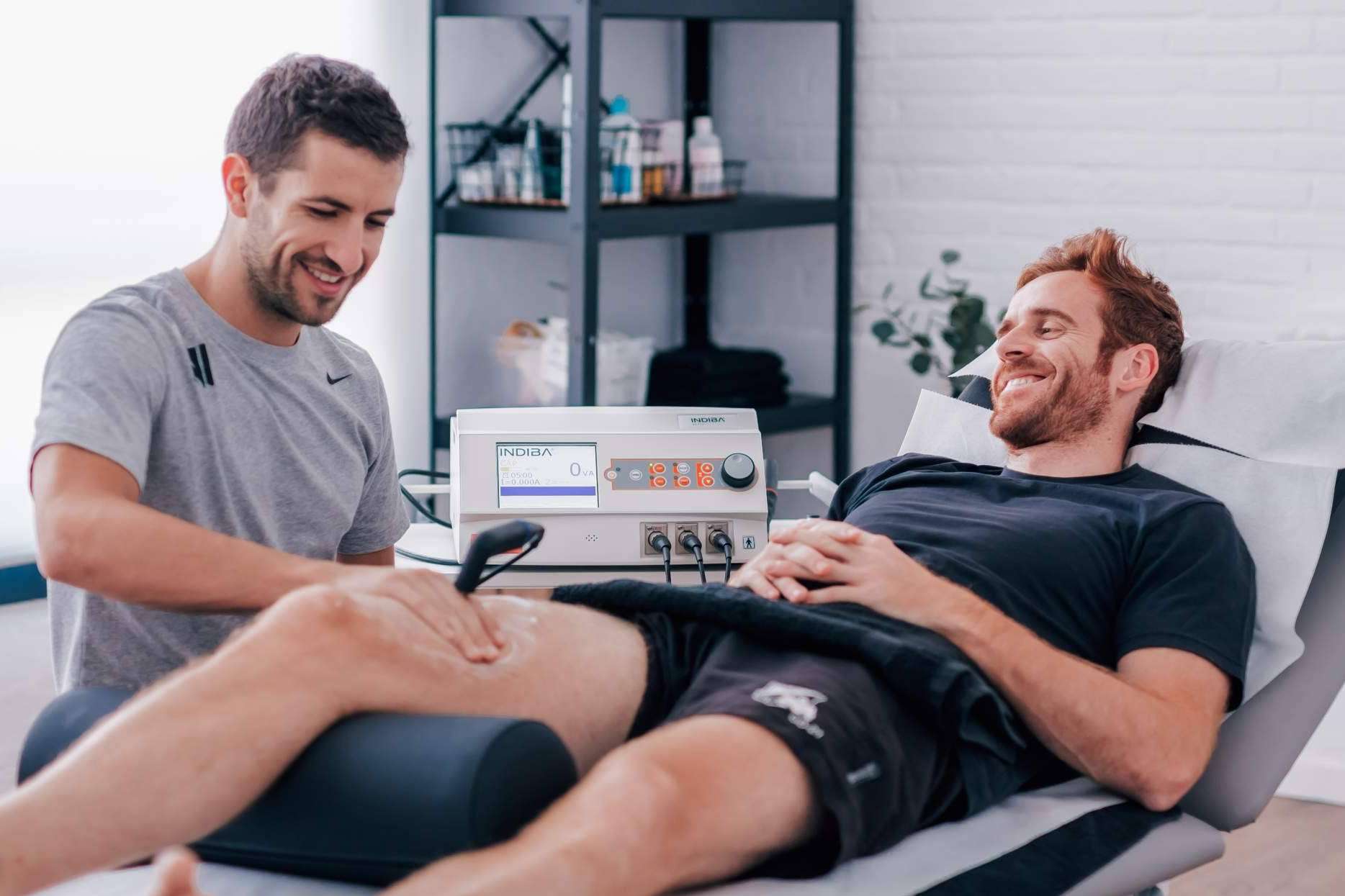 Una fórmula ideal para la lesión muscular; fisioterapia activa combinada con INDIBA